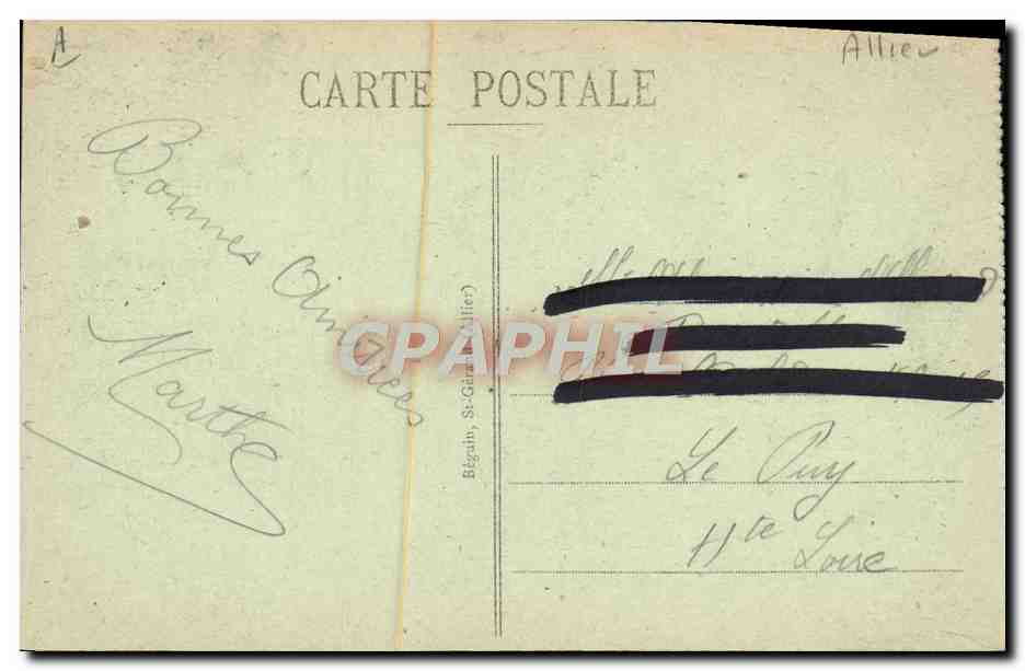 Vichy - Source Lucas — Éditeur Lucas, n° 628 — Verso