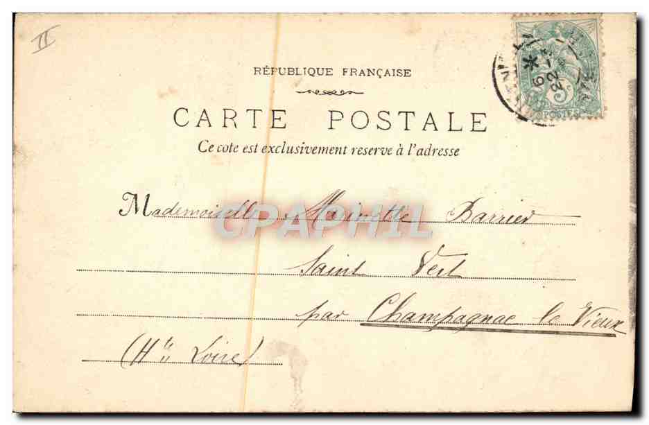CPA Thermalisme Vichy Nouvelle Source De La Grande Grille — Rückseite