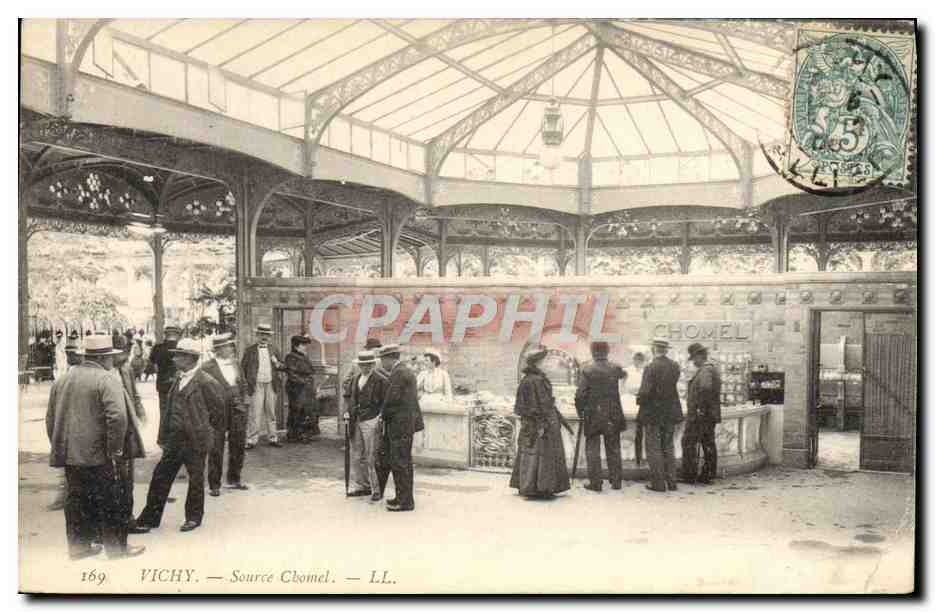 CPA Thermalisme Vichy Source Chomel