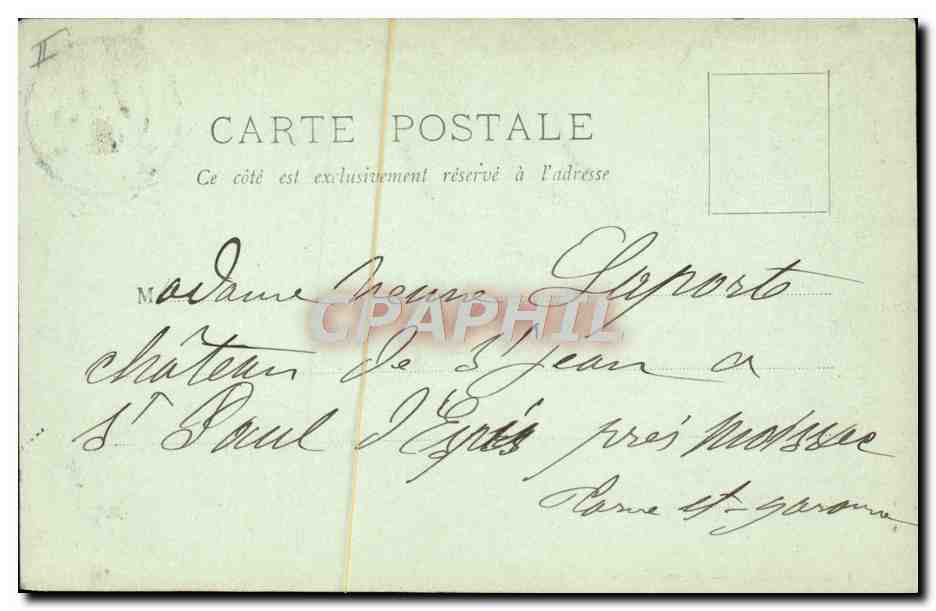 CPA Thermalisme Vichy Source Chomel — Rückseite