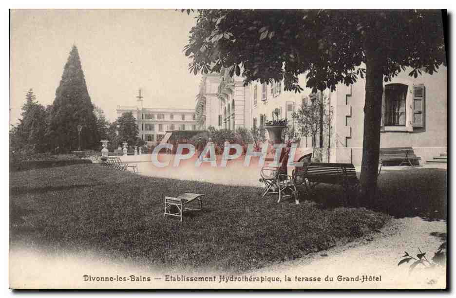 CPA Thermalisme Divonne Les Bains Etablissement Hydrotherapique La Ferasse Du Grand Hotel