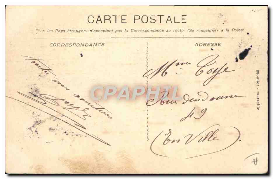 Navire de la Compagnie Fabre Line à Marseille — editor desconocido, número de serie no visible — Reverso