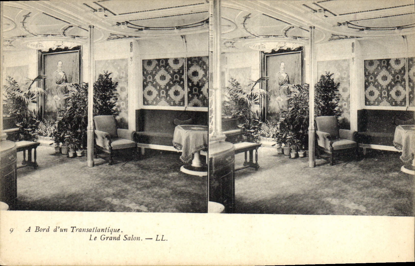 Le Grand Salon — A Bord d'un Transatlantique — LL.