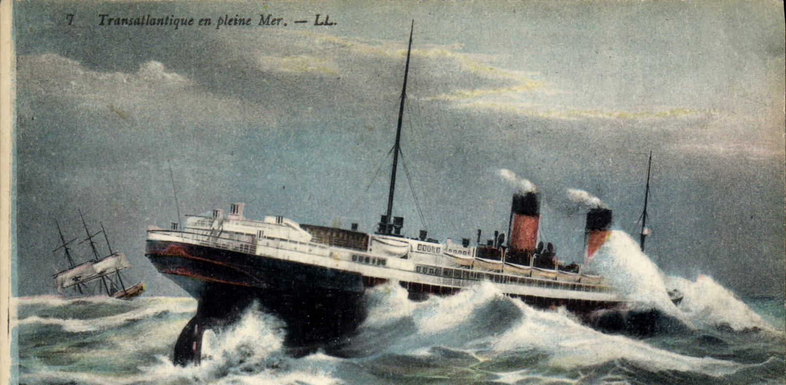 Transatlantique en pleine Mer — L.L. — Éditeur L.L.