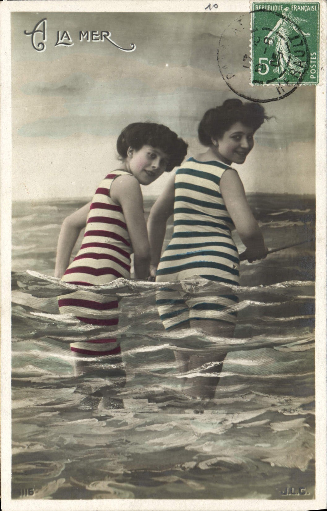 Deux jeunes filles à la mer — J.L.C. — n° 116