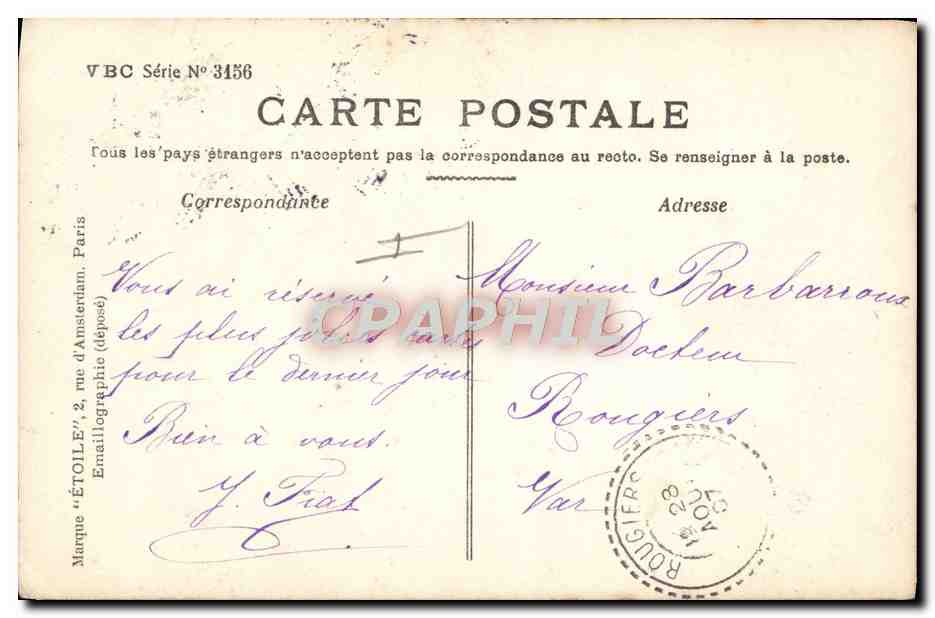 Femme en maillot de bain — plage — Stebbing Phot. Étoile — Rückseite