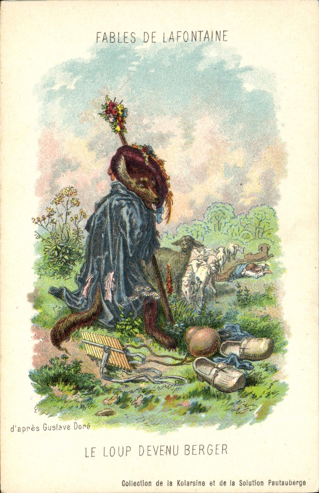 Le Loup Devenu Berger — Fables de La Fontaine — d'après Gustave Doré