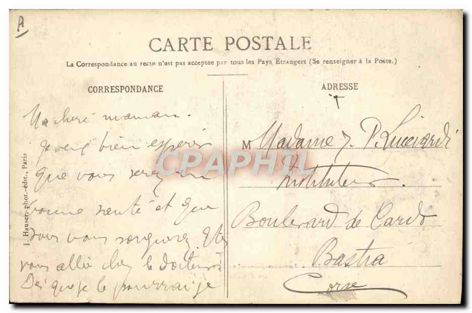 Zèbres de l'Afrique australe — Jardin des Plantes, Paris — J.-H. éditeur, n° 646 — Verso