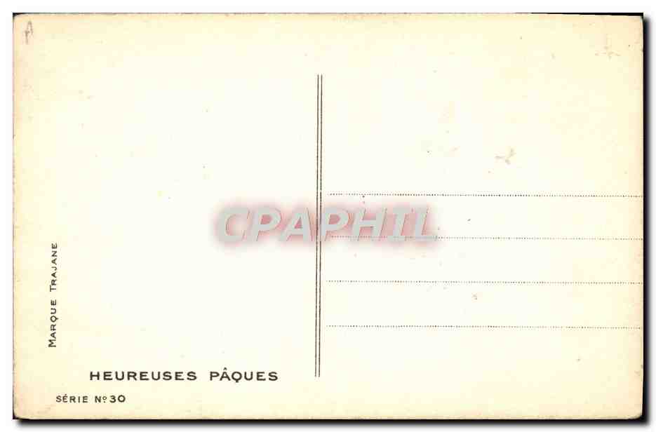 CPA Fantaisie Illustrateur Femme Paques Pero — Verso