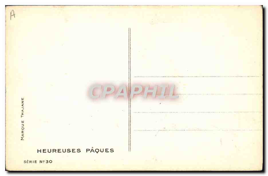 CPA Fantaisie Illustrateur Femme Paques Pero — Rückseite
