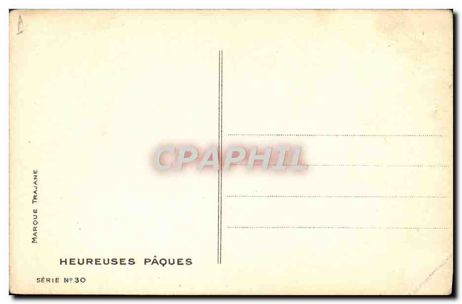 CPA Fantaisie Illustrateur Femme Paques Pero — Verso