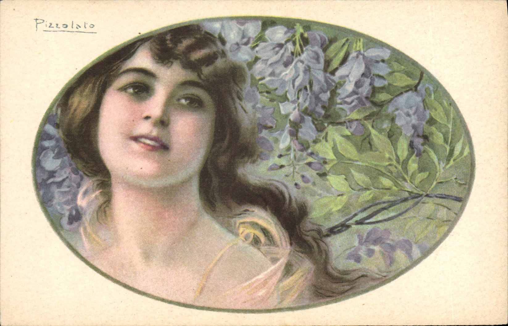 CPA Fantaisie Illustrateur Pizzolato Femme