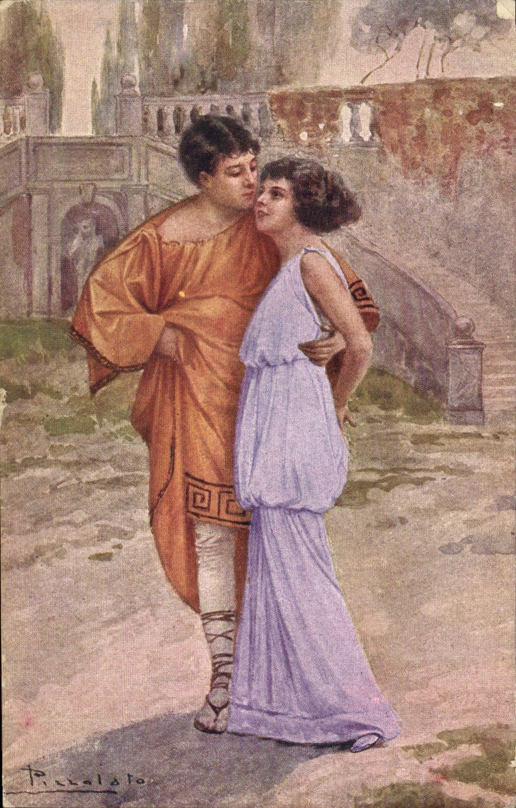 CPA Fantaisie Illustrateur Femme Pizzalato