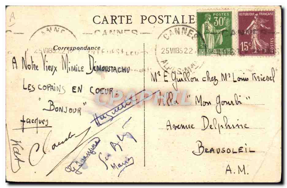 Séine-et-Oise — Fédération des œuvres d'assistance maternelle et infantile — 'Pesez-nous' — illustration d'un bébé sur une balance — Achterkant
