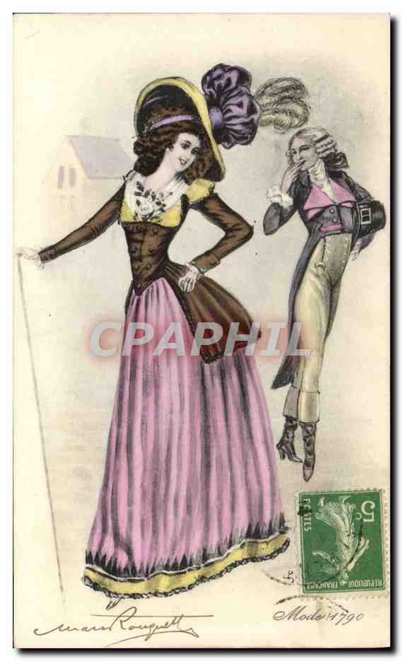 Deux femmes en costume d'époque — Mode 1890 — G. H. Paris, Série 55
