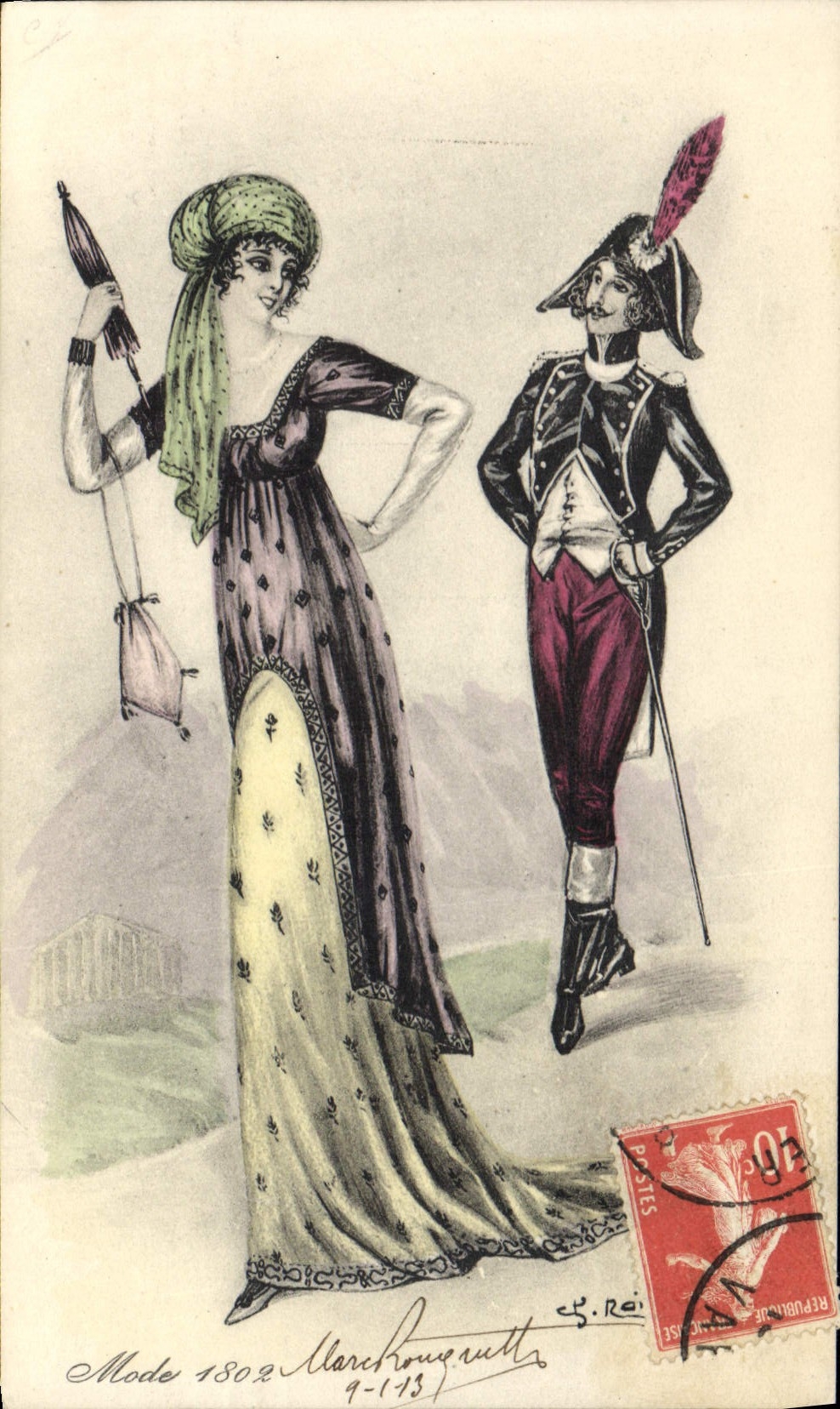 CPA Fantaisie Illustrateur Raillod Femme Mode 1802