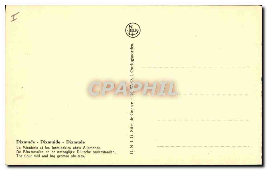 Dixmude - Les abris allemands — O.N.I.G. Sites de Guerre — éditeur JELS — Reverso