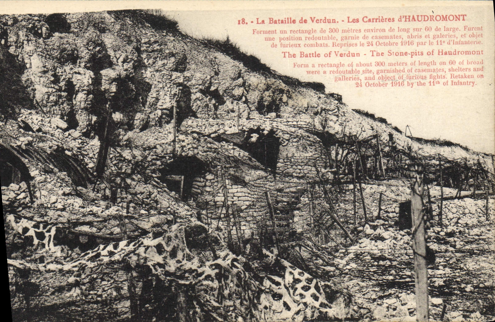 Les Carrières d'Haudromont — Verdun — Éditeur : Phototypie de Verdun, n° 18