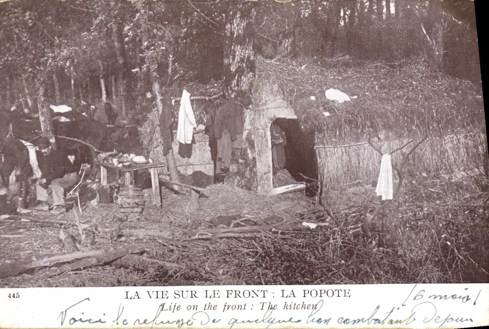 CPA Militaria La Vie Sur Le Front La Popote 
