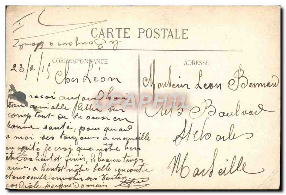 CPA Militaria La Vie Sur Le Front La Popote  — Rückseite