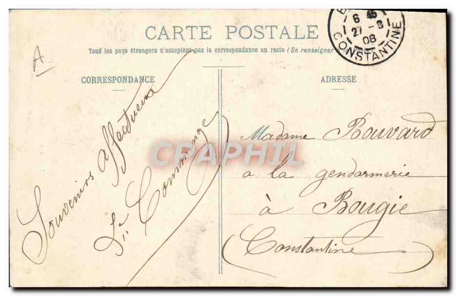 CPA Folklore Ariege Type de Bethmalaise pres Castillon — Verso