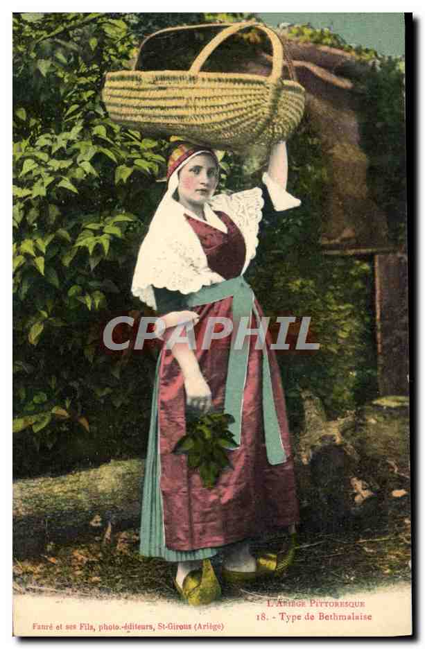 CPA Folklore Ariege Type de Bethmalaise