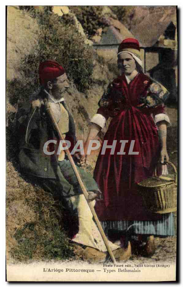 CPA Folklore Ariege Types Bethmalais