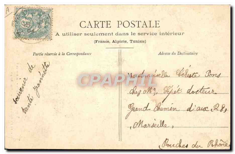 CPA Folklore Ariege Type de Bethmalaise Canton de Castillon Ariege  — Verso