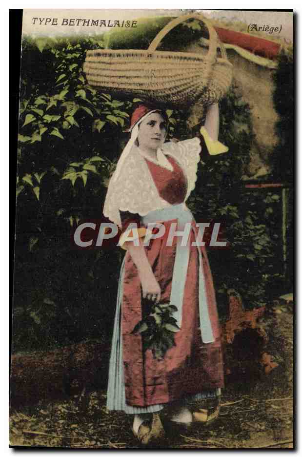 CPA Folklore Type Bethmalaise Ariege 