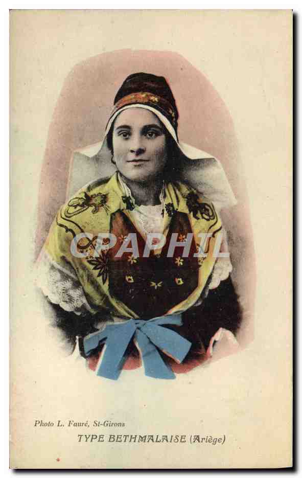 CPA Folklore Type Bethmalaise Ariege 