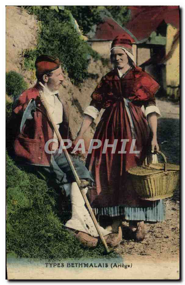 Types Bethmalais (Ariège) — costumes traditionnels — éditeur non identifié