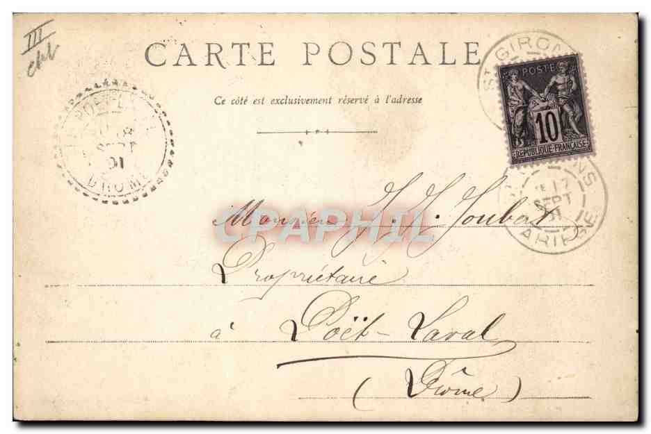 CPA Folklore Bethmalaise avec Berceau — Verso