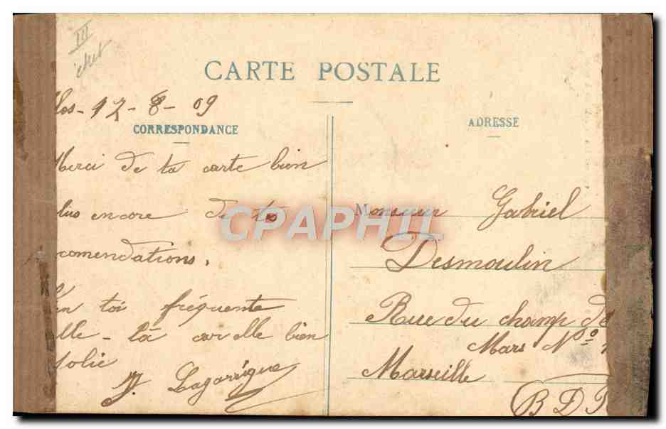 CPA Folklore Ariege Type de Bethmalaise pres CAstillon  — Verso