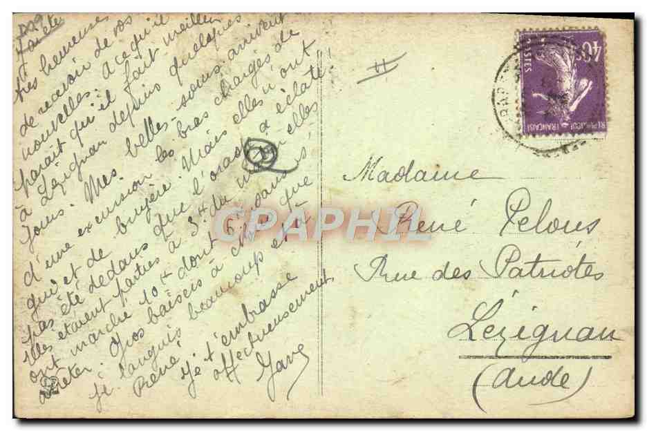 CPA Folklore Bethmalaises a la fontaine  — Verso