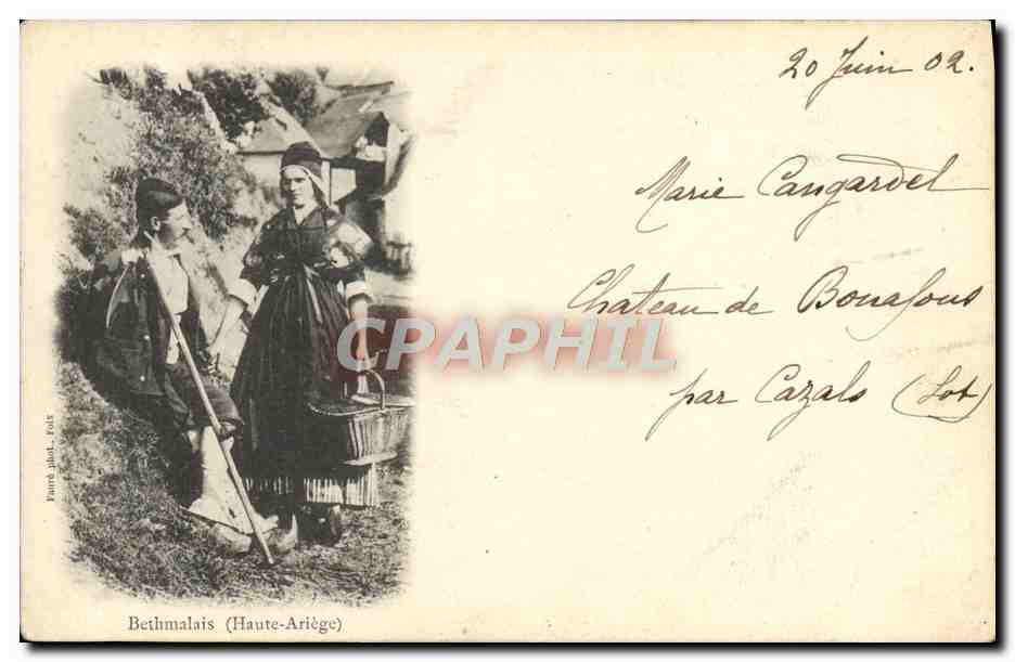 CPA Folklore Bethmalais Haute Ariege 
