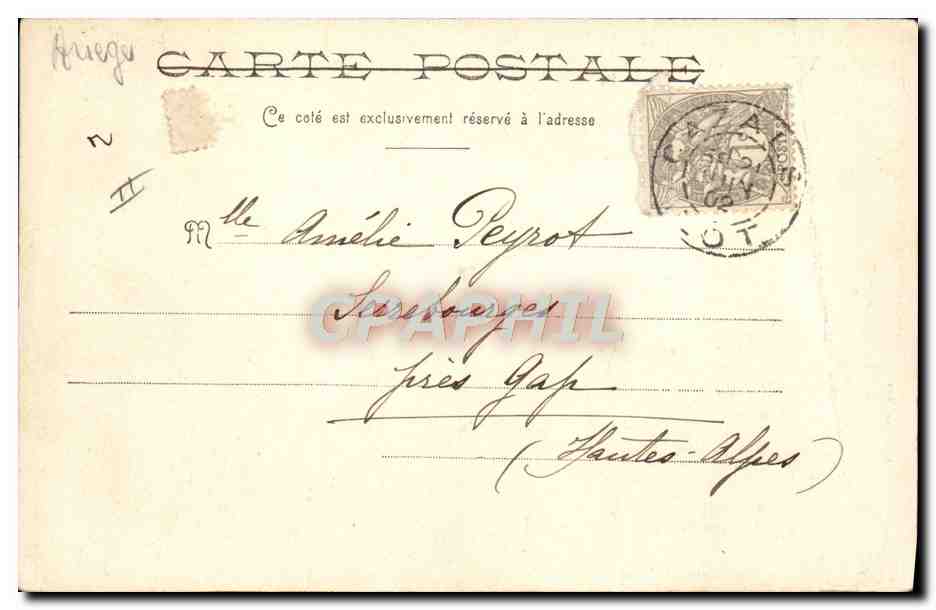CPA Folklore Bethmalais Haute Ariege  — Verso