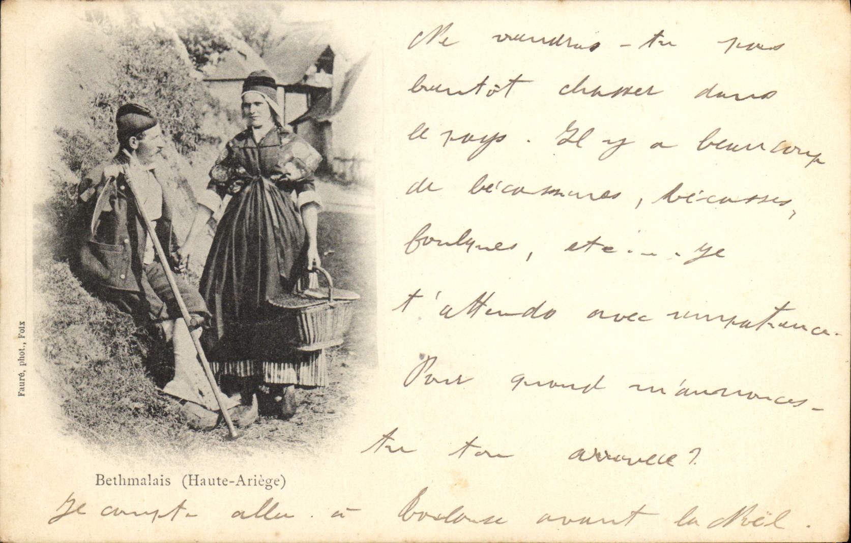 CPA Folklore Bethmalais Haute Ariege 