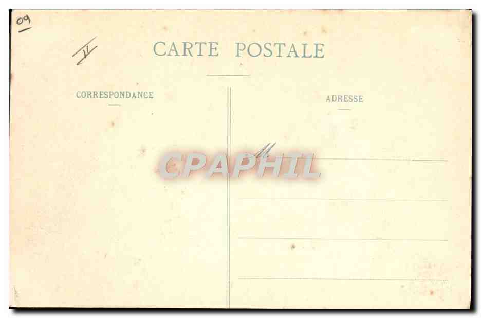CPA Folklore Mlle Nougne a Bethmale Ariege  — Verso