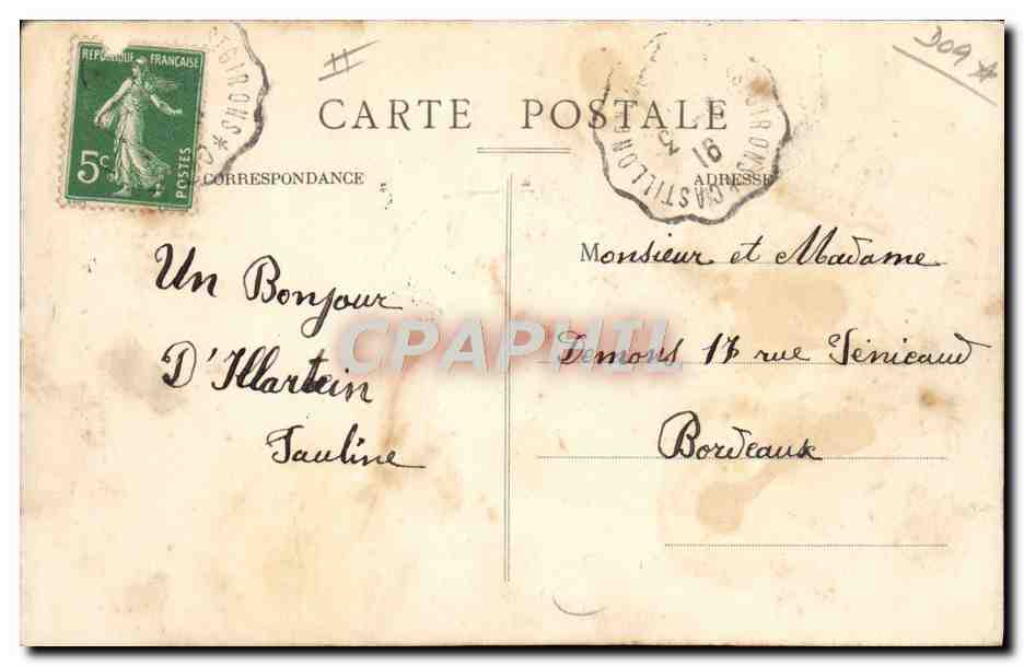 CPA Folklore Ariege La Massadoise Nouveaux maries Mariage  — Verso