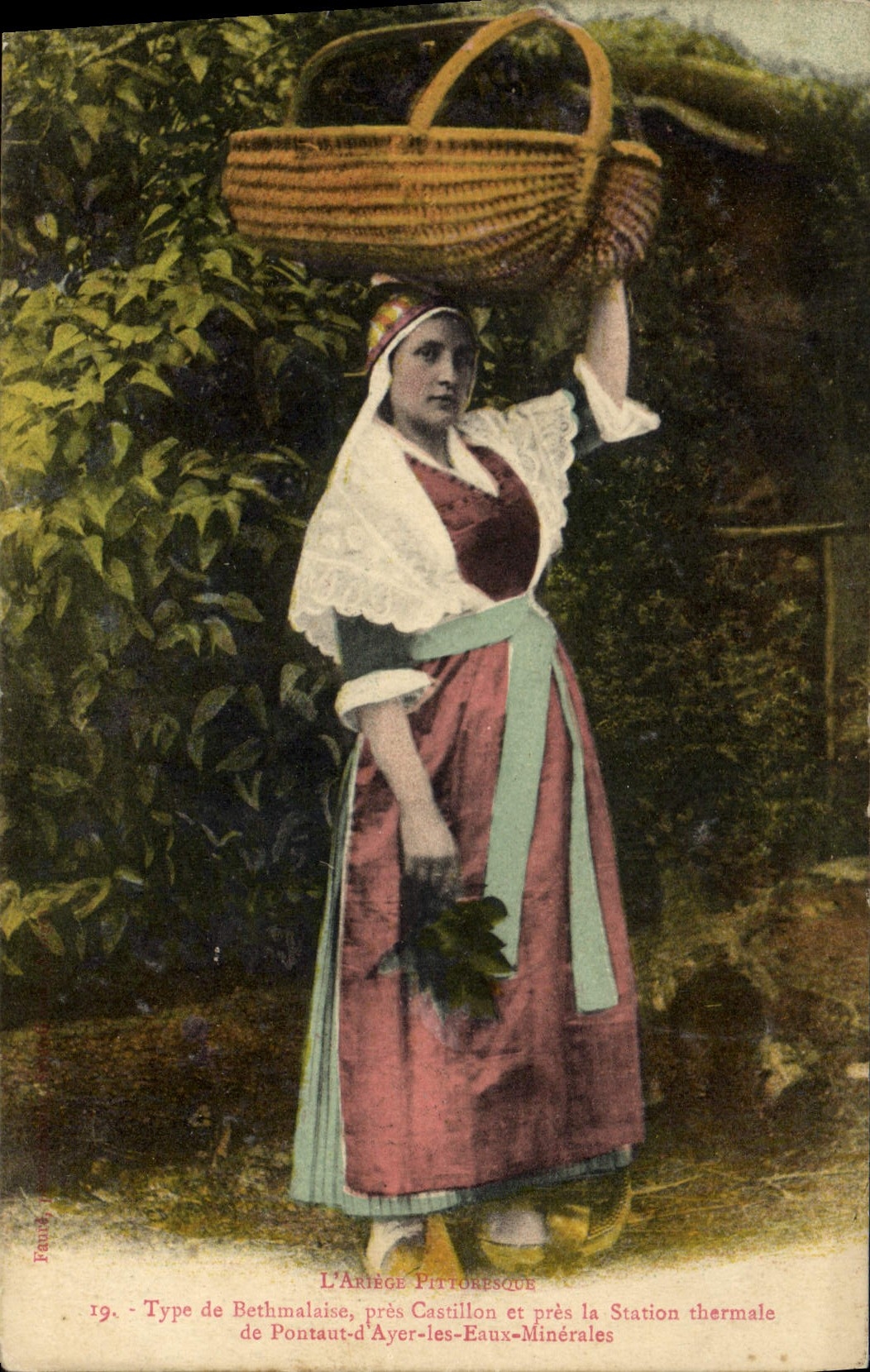 CPA Folklore Ariege Type de Bethmalaise pres Castillon et pres la station thermale de Pontaut d'Ayer les Eaux minerales 