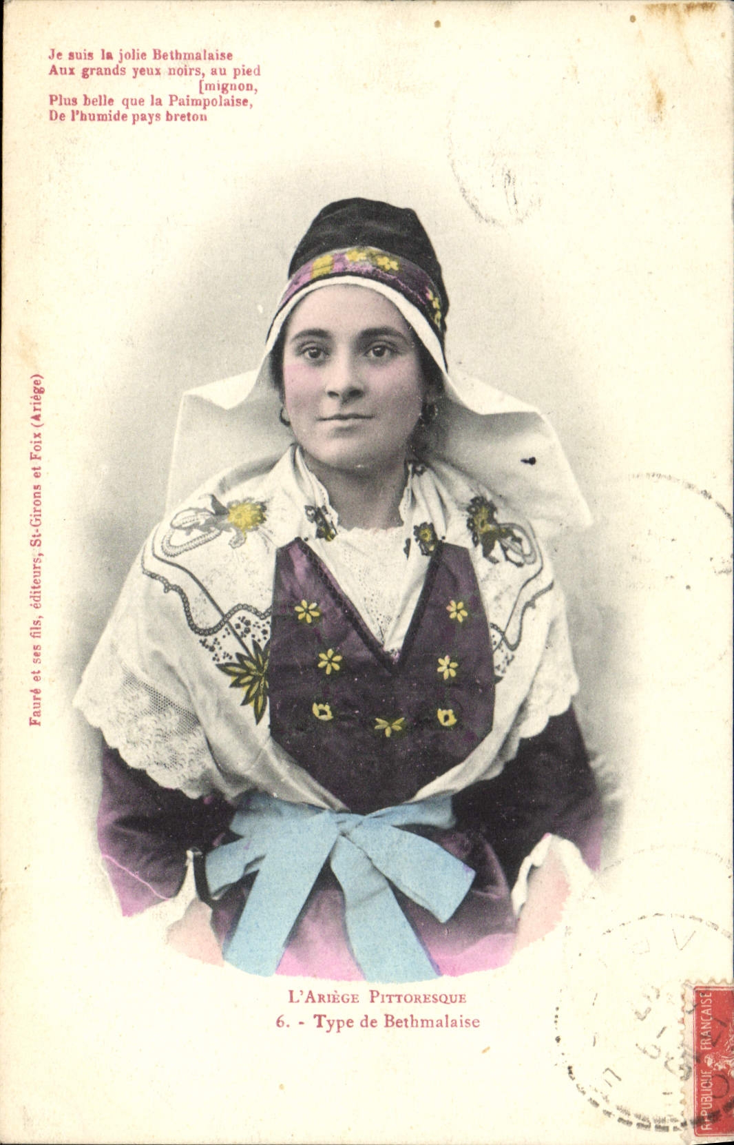 CPA Folklore Ariege Type de Bethmalaise