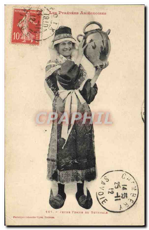 CPA Folklore Ariege Type de Bethmalaise