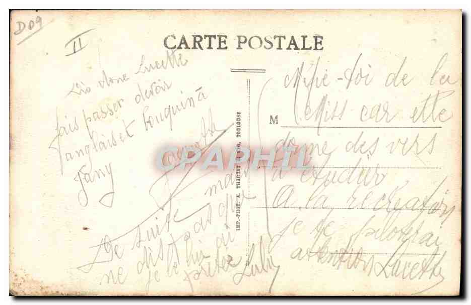 CPA Folklore Ariege Bethmalaise et son berceau — Verso