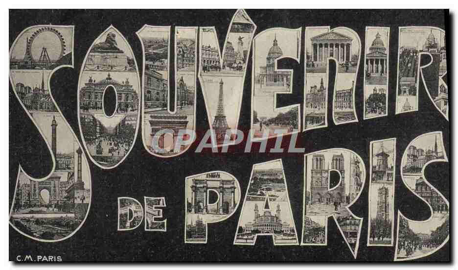 CPA Souvenir De Paris