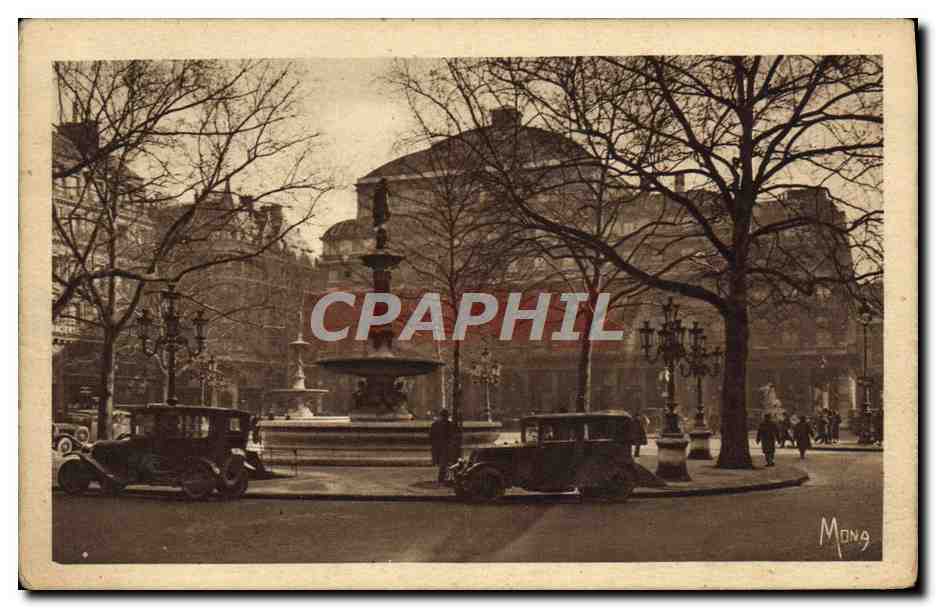 CPA Les Petits Tableaux De Paris La place du Theatre Francais et le Theatre