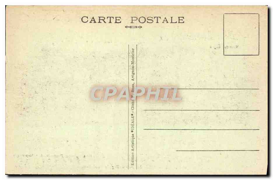 CPA Avignon Palais Des Papes — Verso