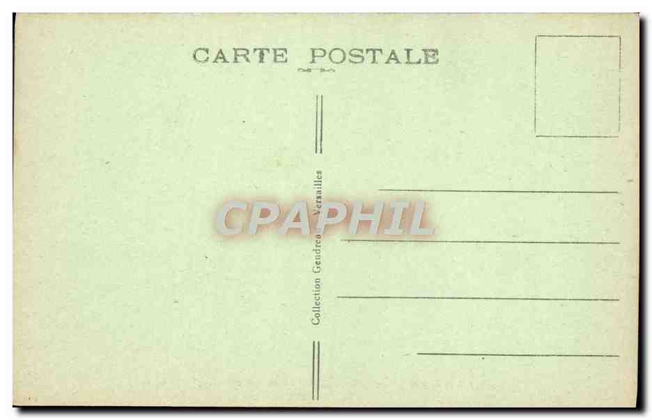 CPA Versailles Le Petit Trianon Le Moulin Et I'Etang — Verso