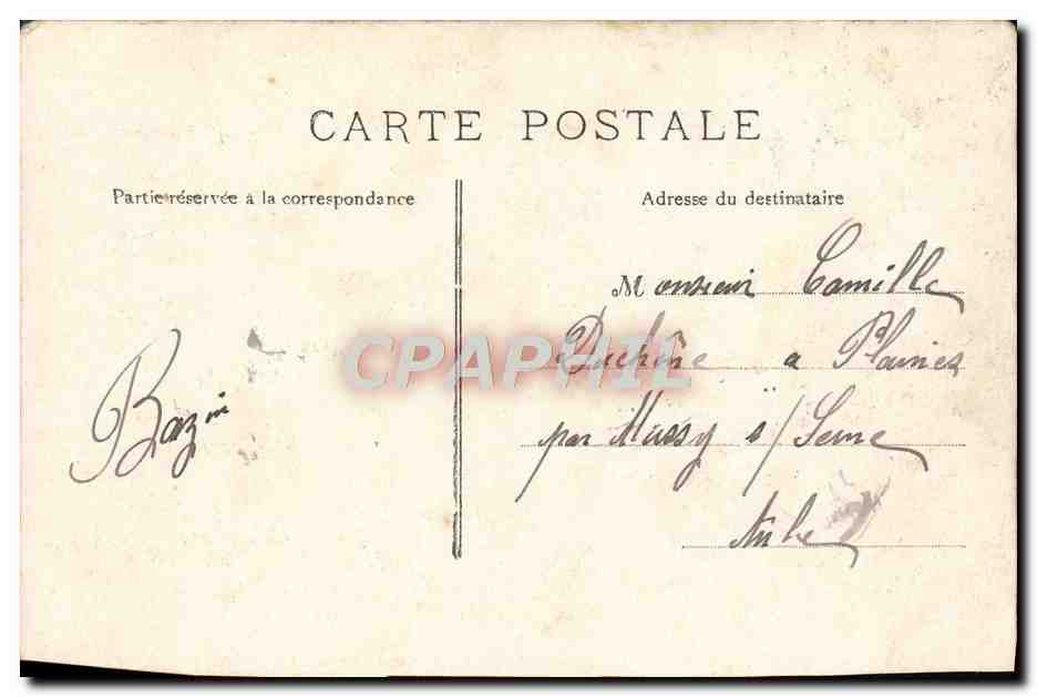 CPA Versailles Le Chateau Chembre A Coucher De Louis XV — Verso