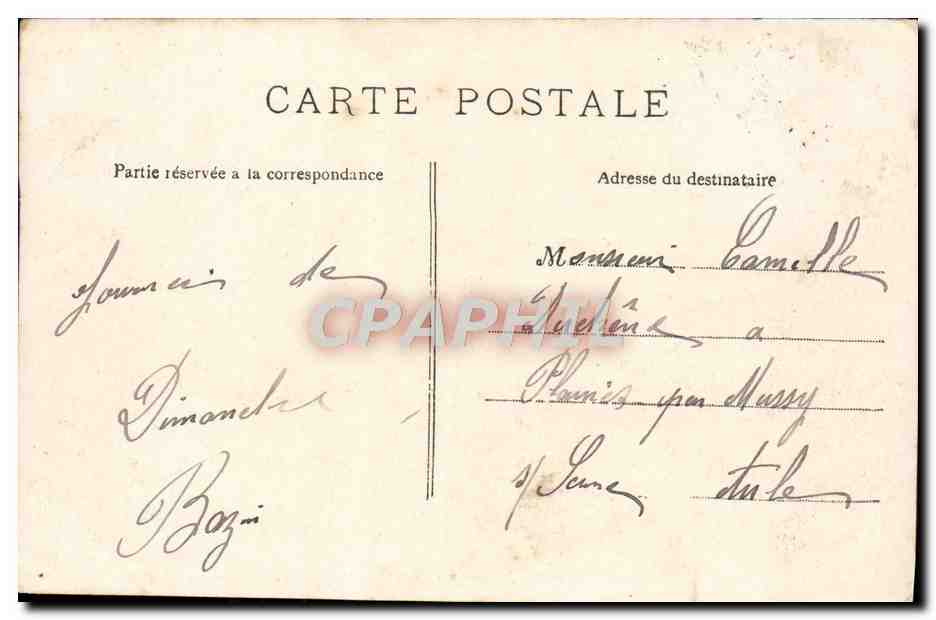 CPA Versailles Entree De La Cour D'Honneur Du Grand Trianon — Verso