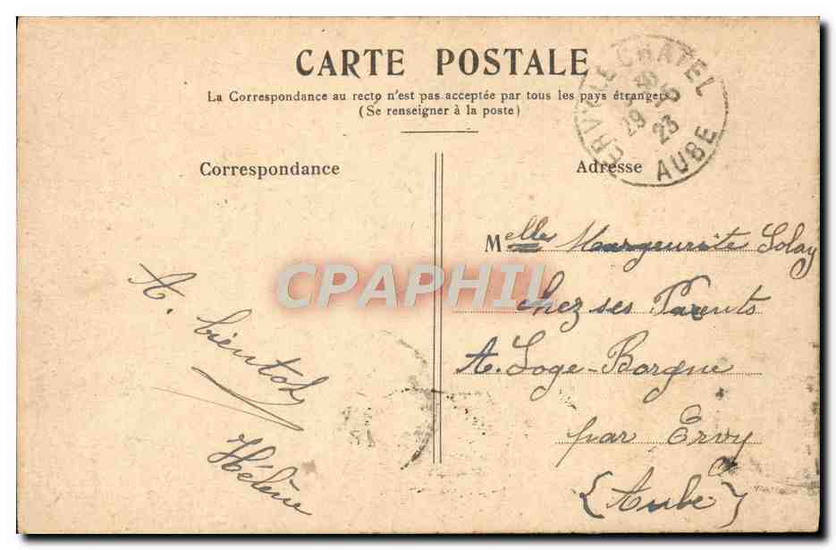 CPA Versailles le Grand Trianon — Verso